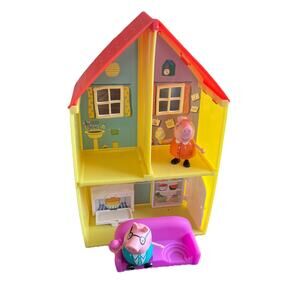 Peppa Pig’s Adventures Family House Replacement Pieces Couch Parents w Ice Cream